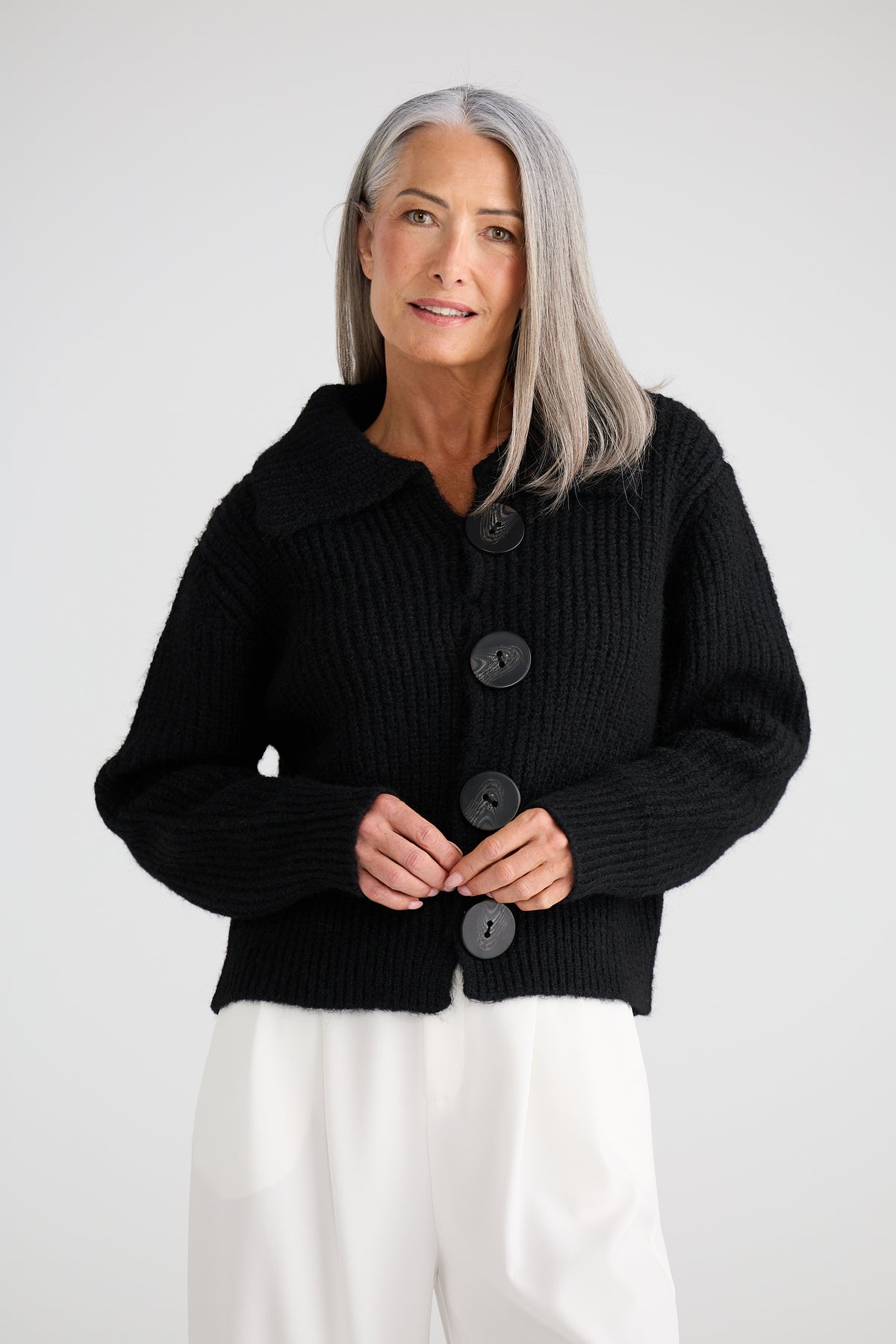 Brave & True Winslow Black Cardigan