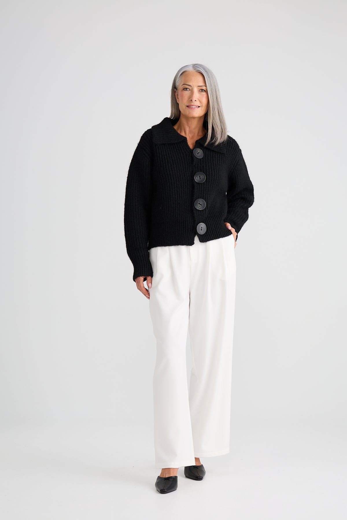 Brave & True Winslow Black Cardigan