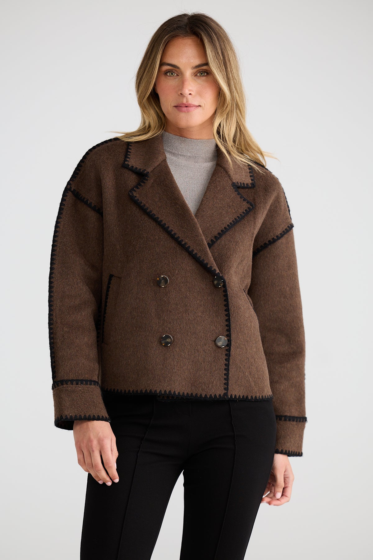 Brave & True Briony Chocolate Brown Jacket