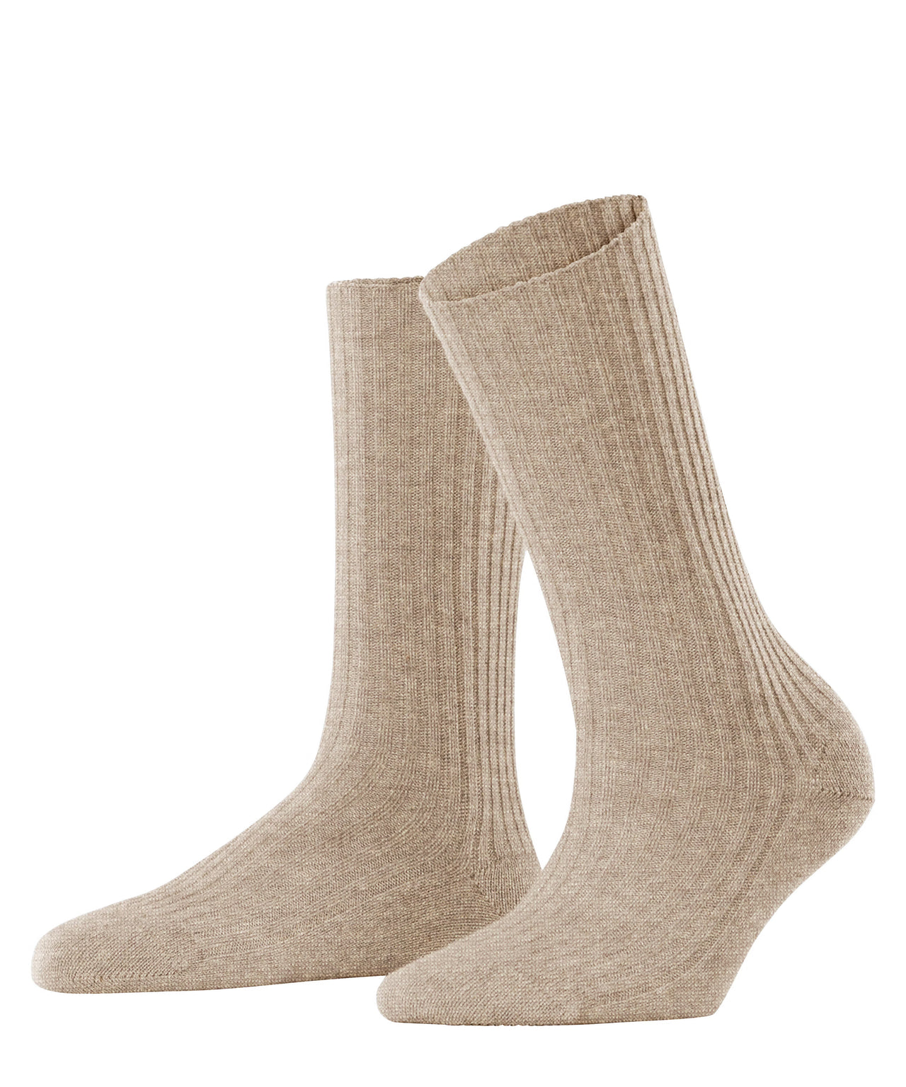 Falke Women Cosy Wool Boot Socks - Beige