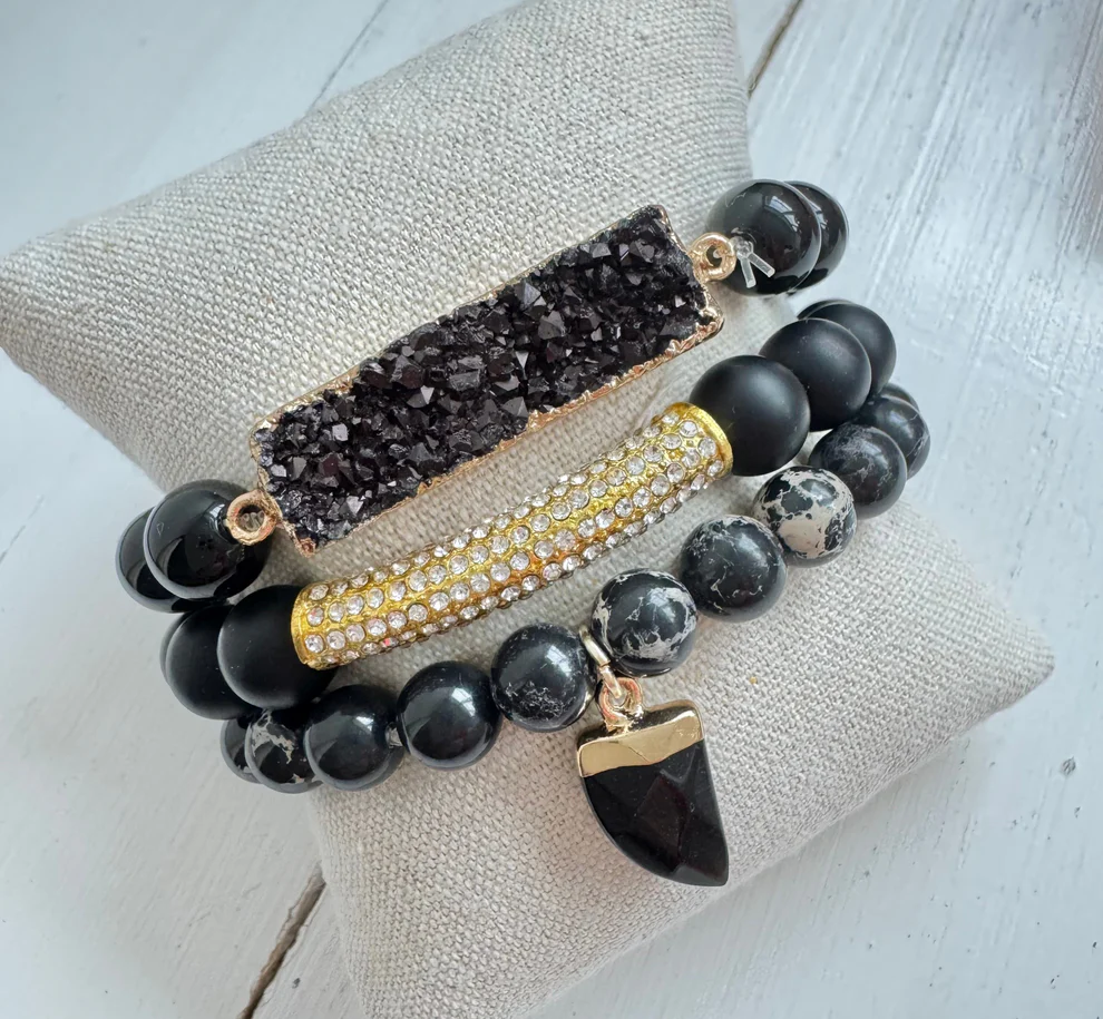 Wild Spirit Black 'Haven' Bracelet Set
