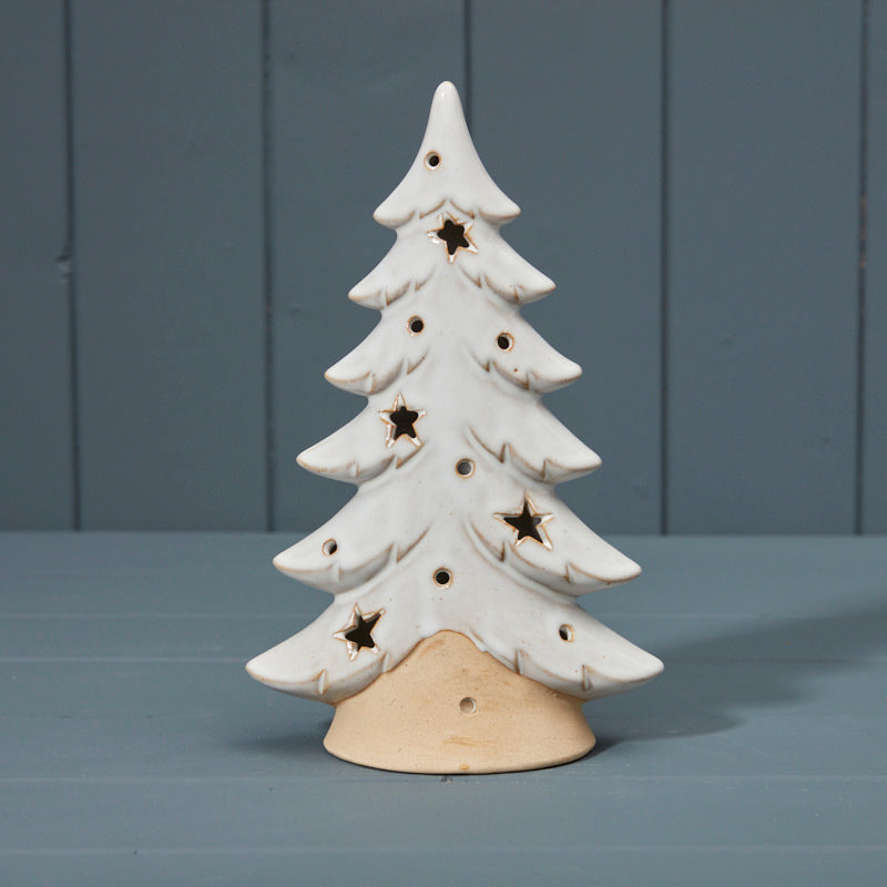 Satchville Ceramic Tree Tealight Holder - Large