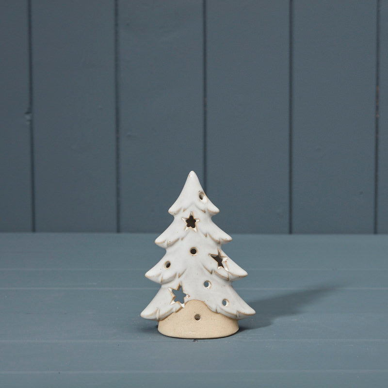 Satchville Ceramic Tree Tealight Holder - Small