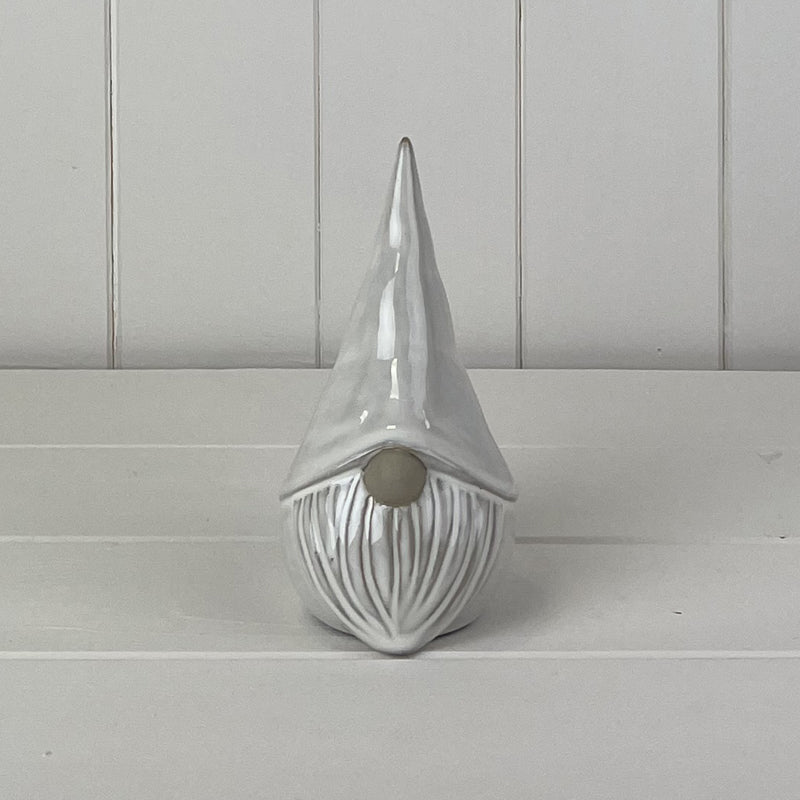 Satchville Glazed Ceramic Gonk Ornament With Textured Detail