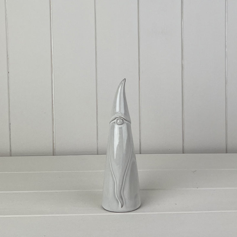 Satchville Glazed Ceramic Tall Gonk Ornament With Textured Detail