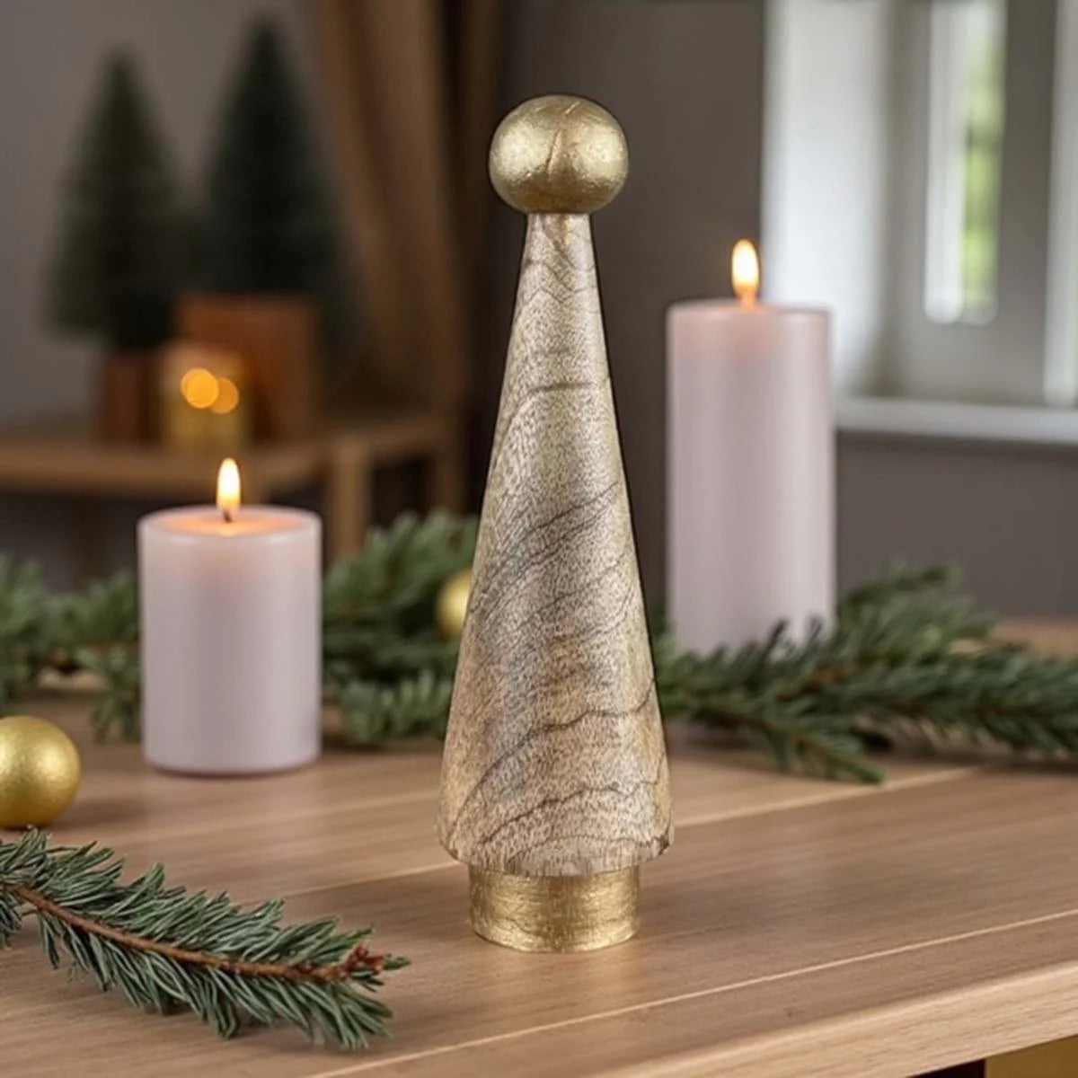 Biggie Best Nordic Christmas Tree With Gold Top