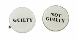 Sarome Guilty/Not Guilty Cufflinks