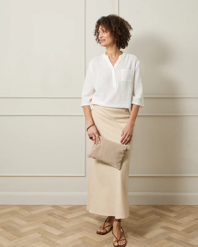 Chalk Maeve Skirt - Stone