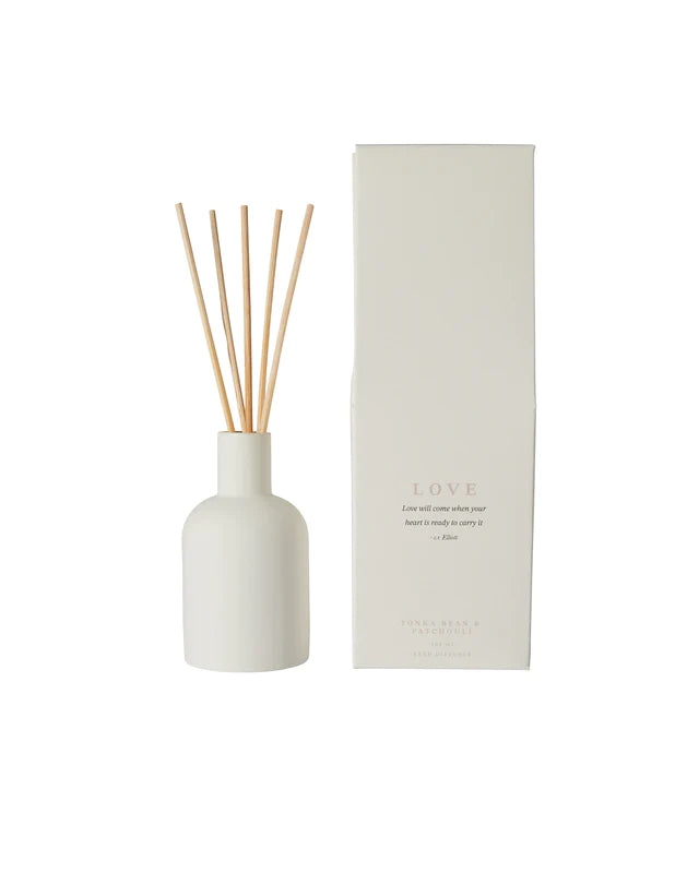 Chalk Tonka Bean & Patchouli White Diffuser 100ml