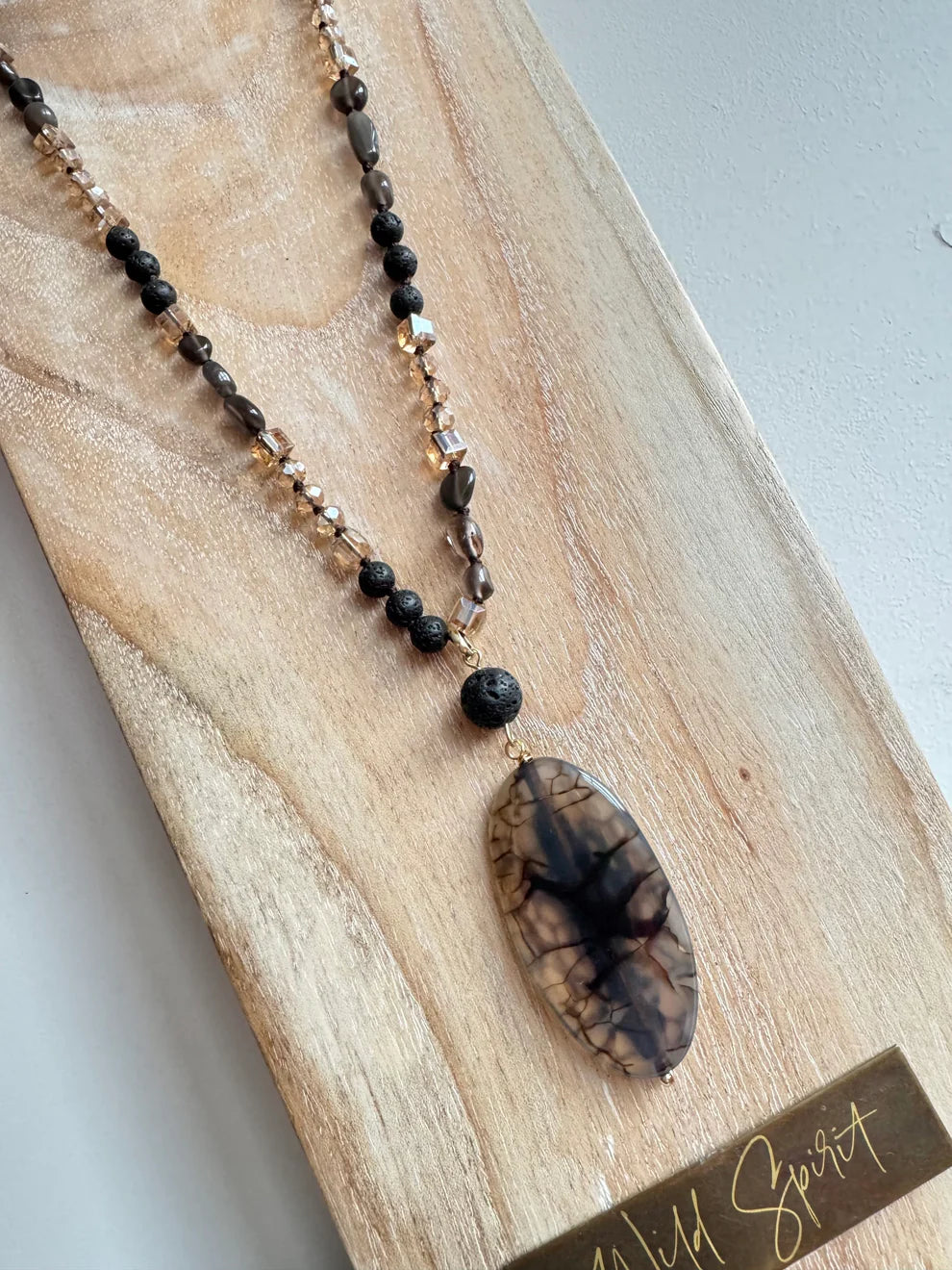 Wild Spirit Brown Coco Necklace