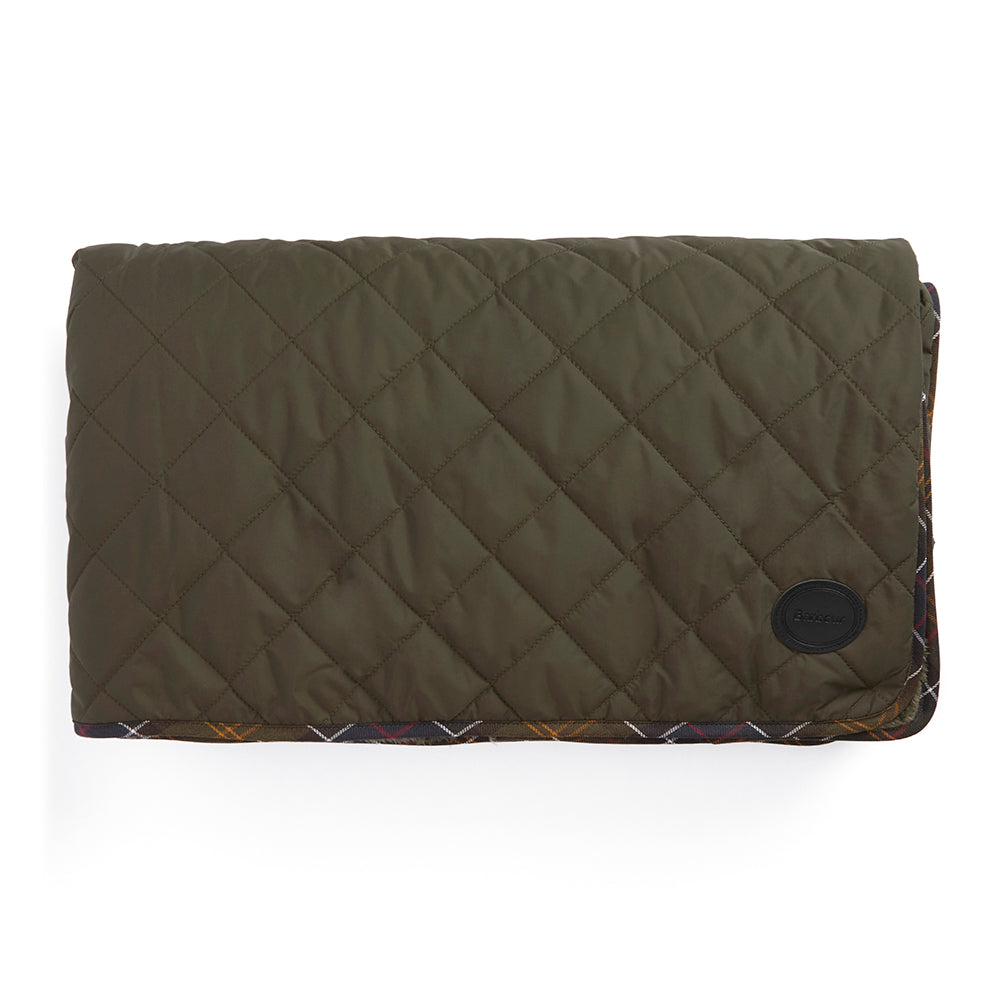 Barbour Dog Quilt & Fleece Blanket - Olive