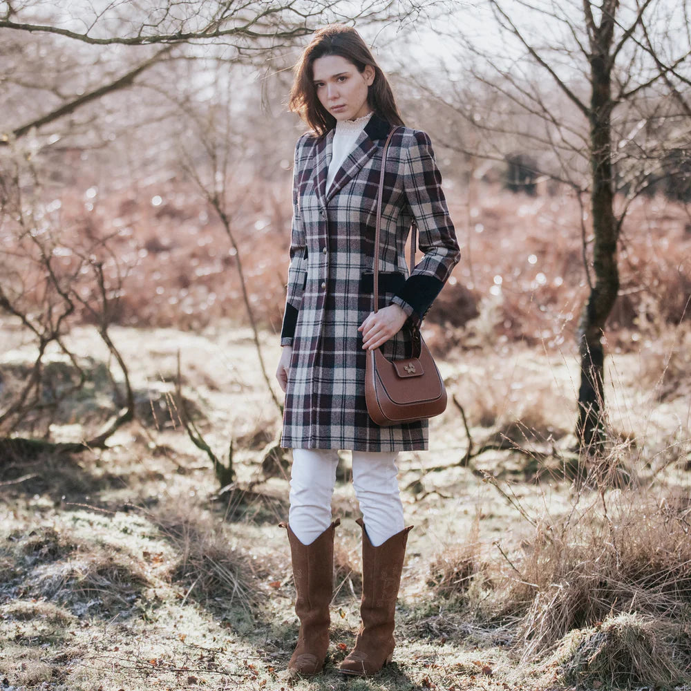 Welligogs Demelza Check Wool Coat