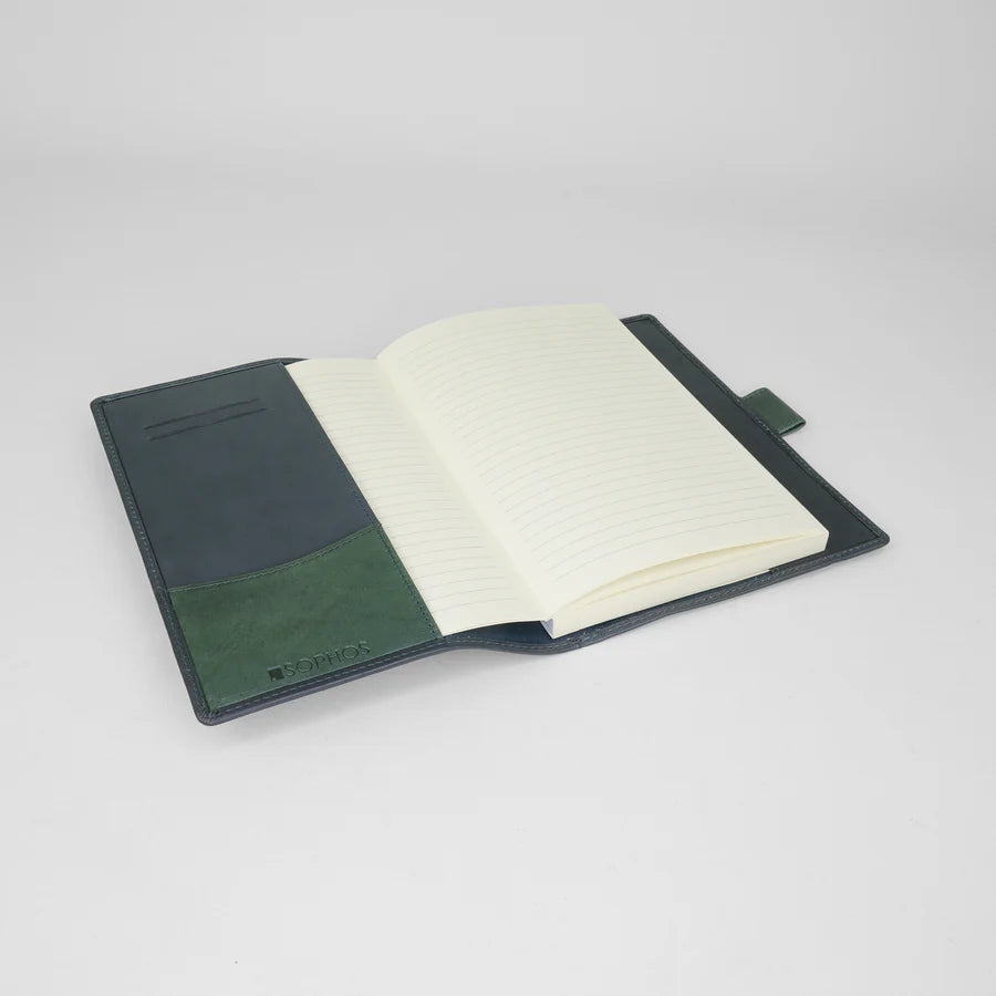 Sophos Leather Notebook Navy