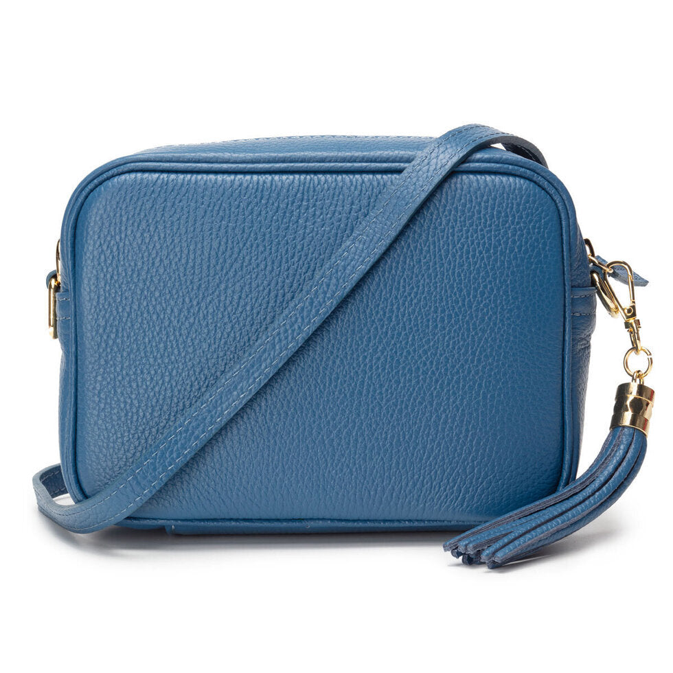 Elie Beaumont Crossbody Handbag - Denim Blue