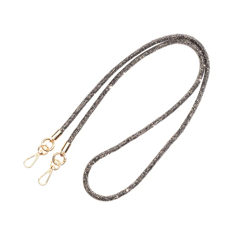 Elie Beaumont Diamante Lanyard Black