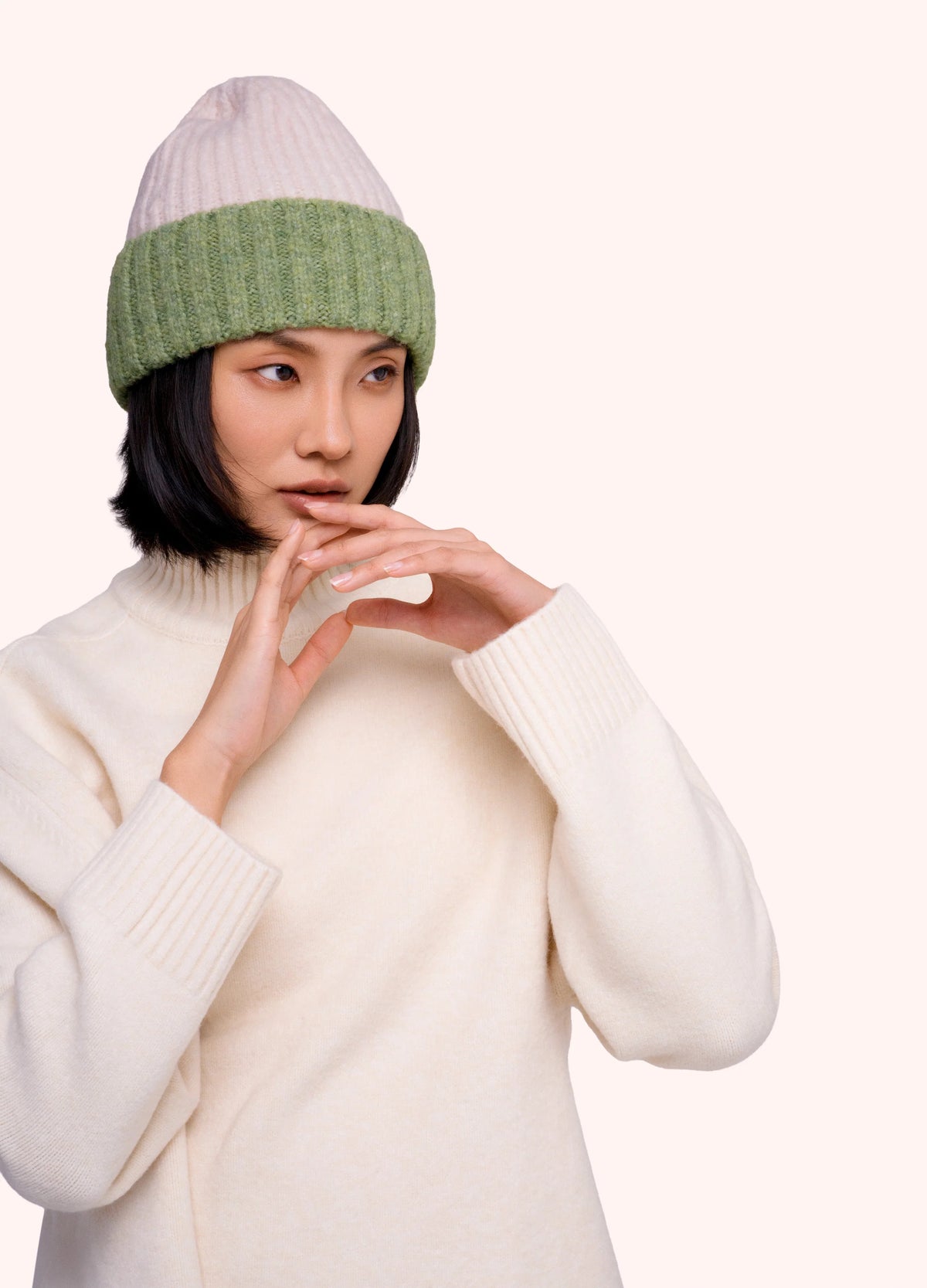 Powder Beanie - Cream