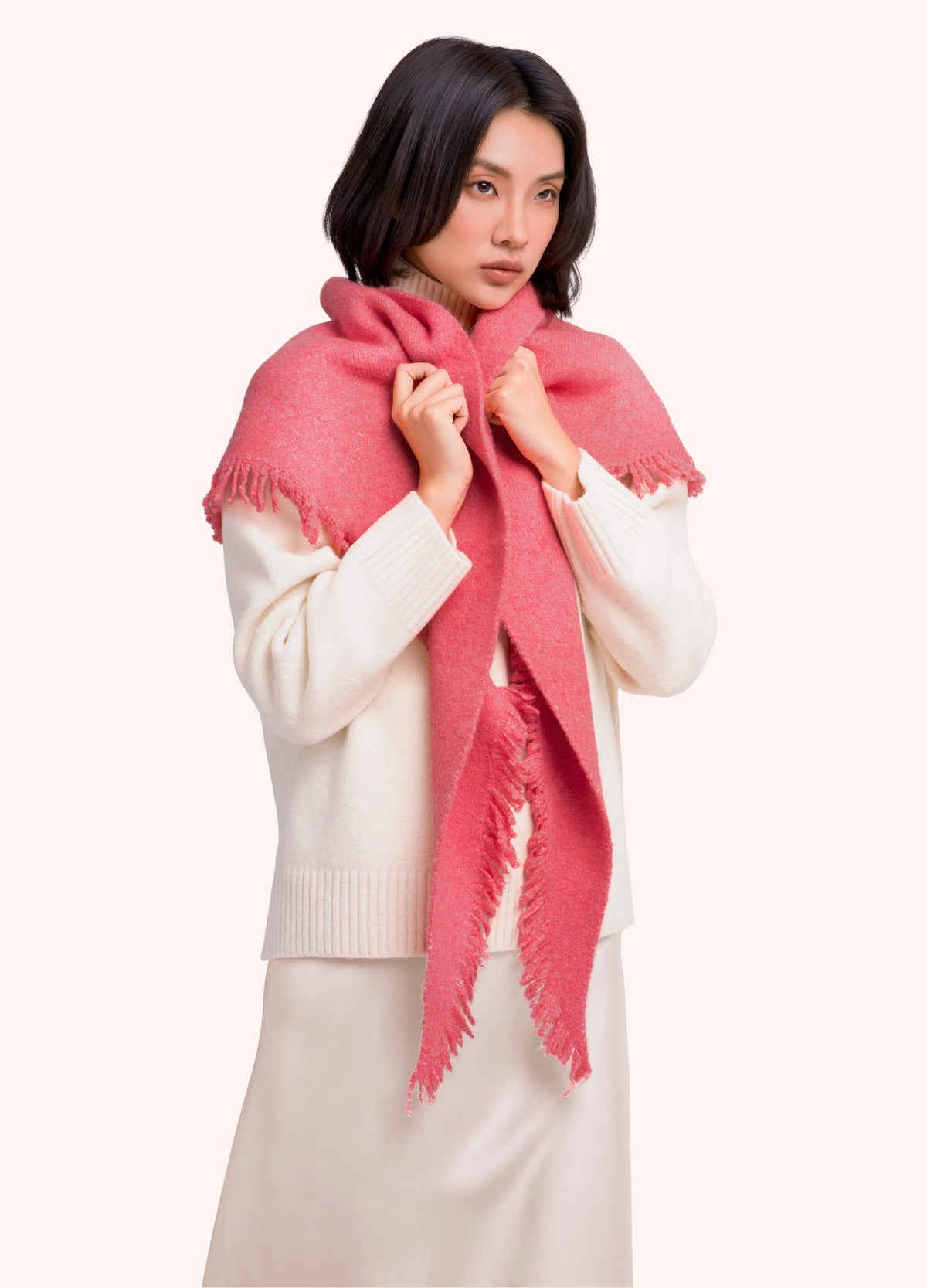 Powder Emily Scarf - Coral