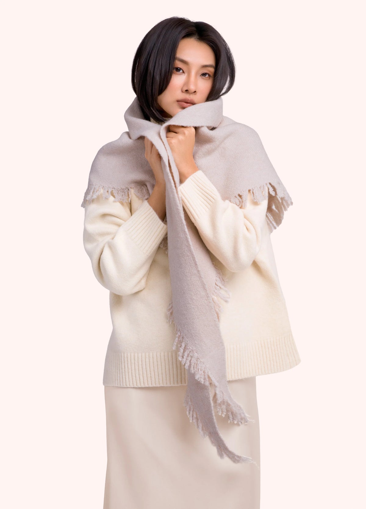 Powder Emily Scarf - Cream