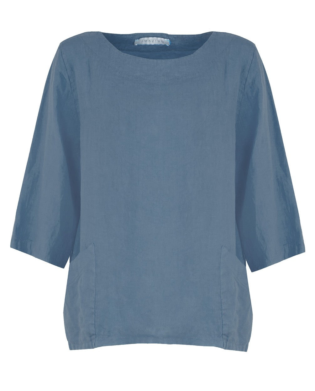 Amazing Woman Edie Top - Denim Blue