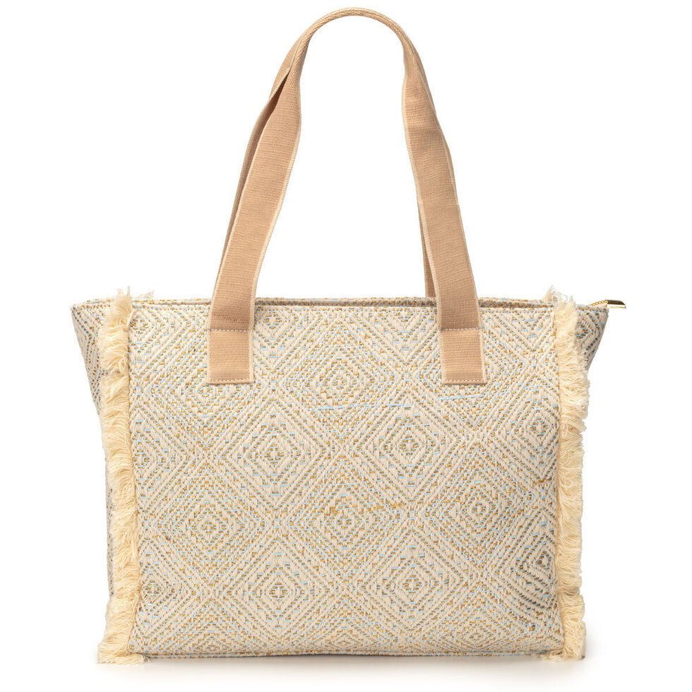 Elie Beaumont Summer Tote - Blue Diamond