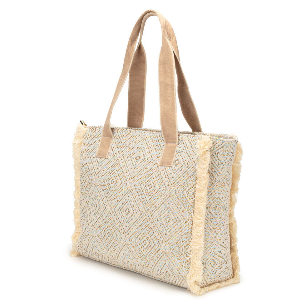 Elie Beaumont Summer Tote - Blue Diamond