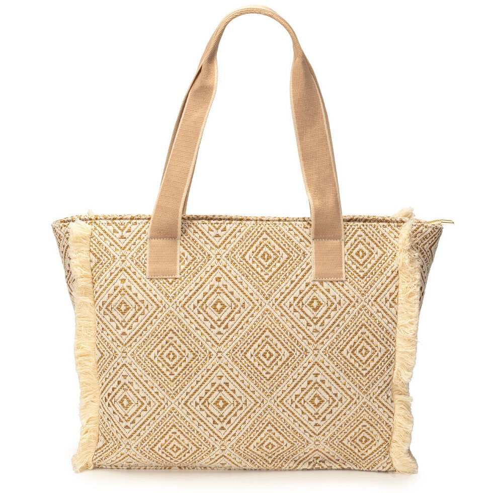 Elie Beaumont Summer Tote - Gold Diamond