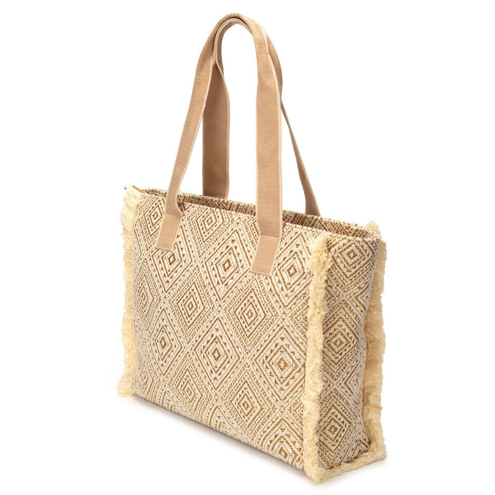 Elie Beaumont Summer Tote - Gold Diamond