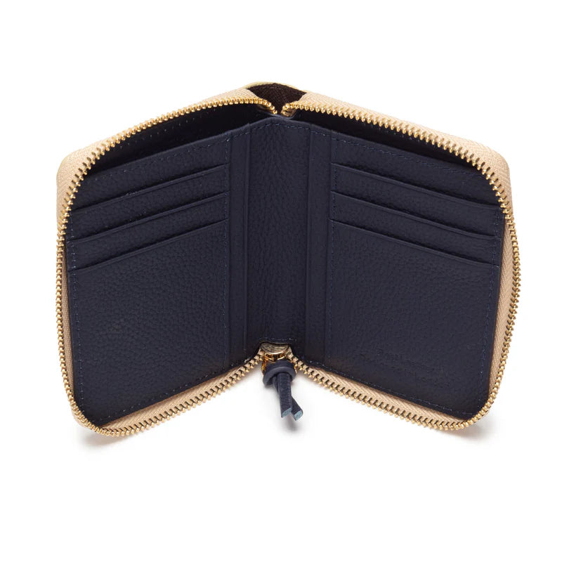 Elie Beaumont Zipper Purse - Gold