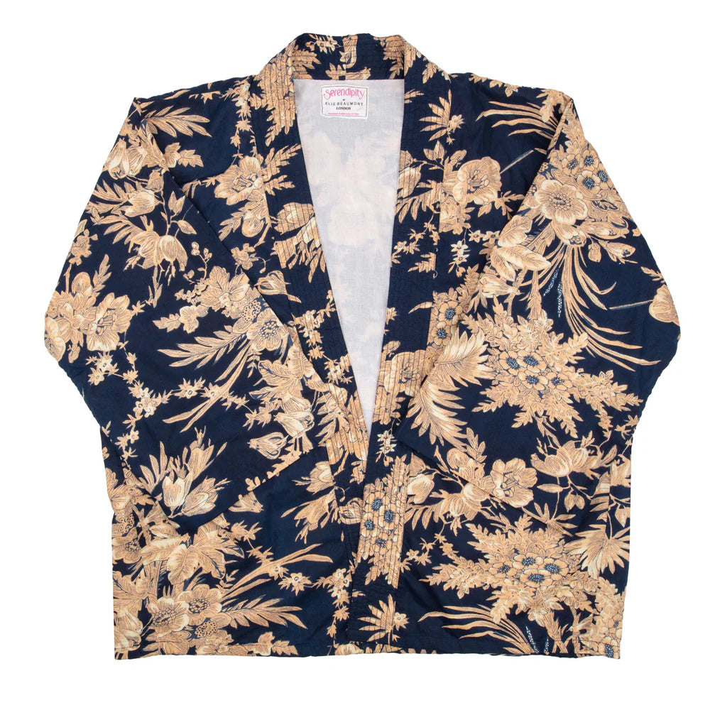 Elie Beaumont Serendipity Short Kimono - Midnight Blossom