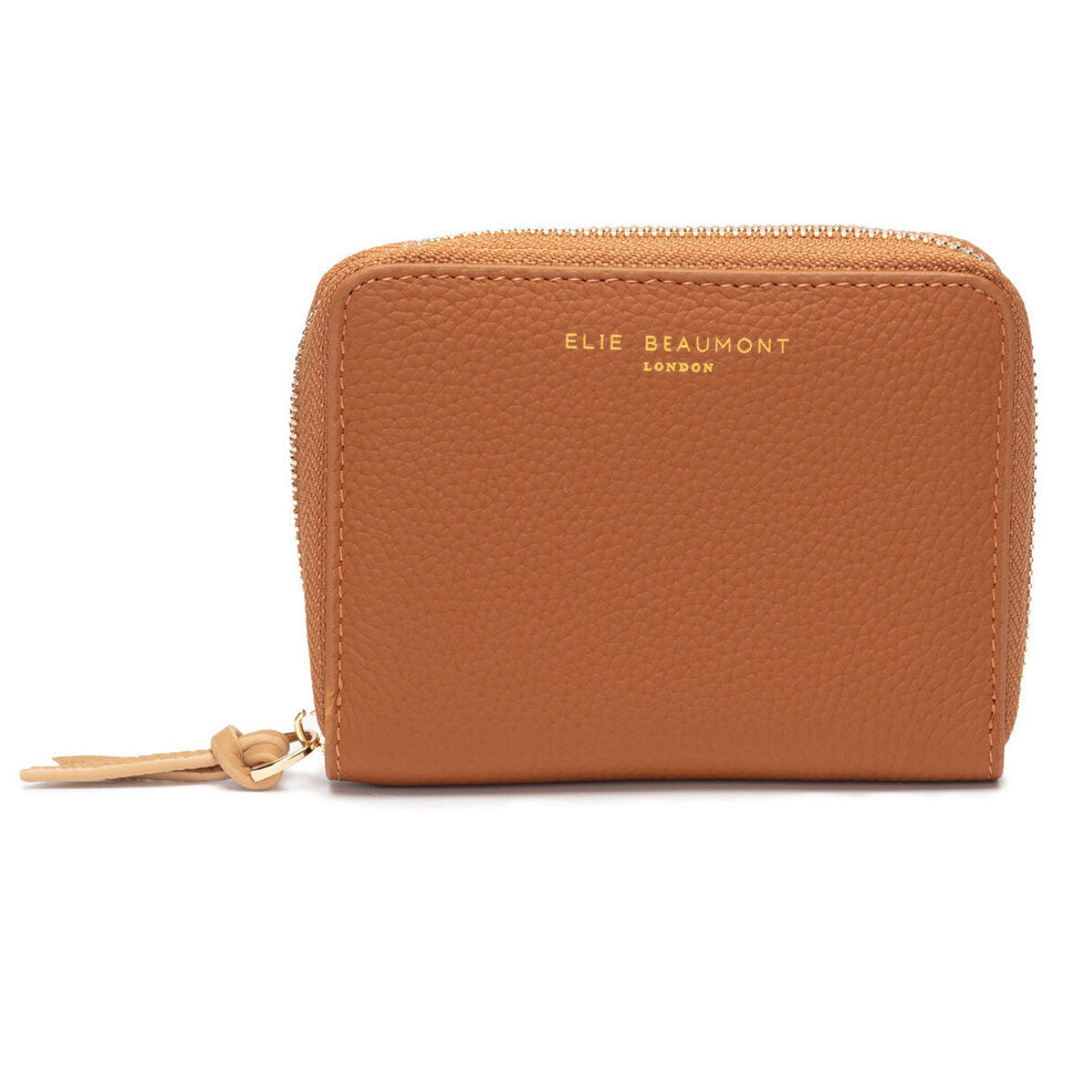 Elie Beaumont Zipper Purse - Tan