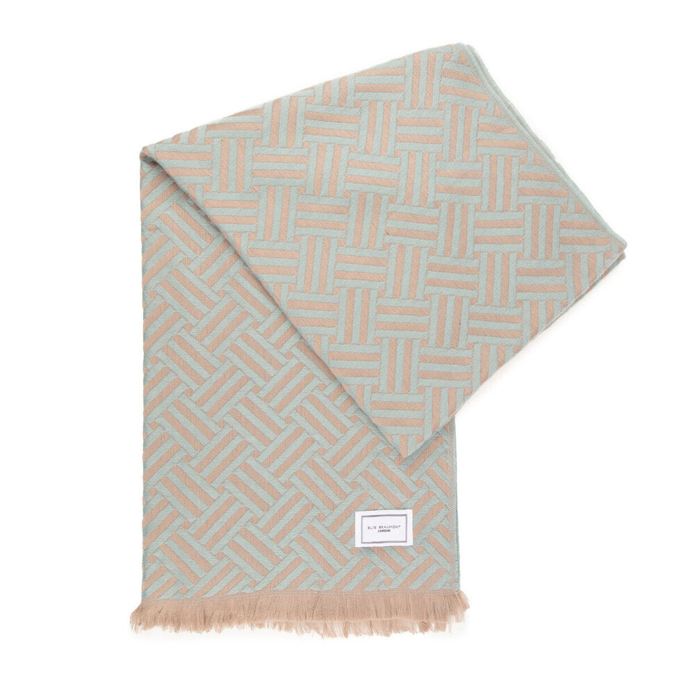 Elie Beaumont Winter Scarf Elite - Woven Duck Egg