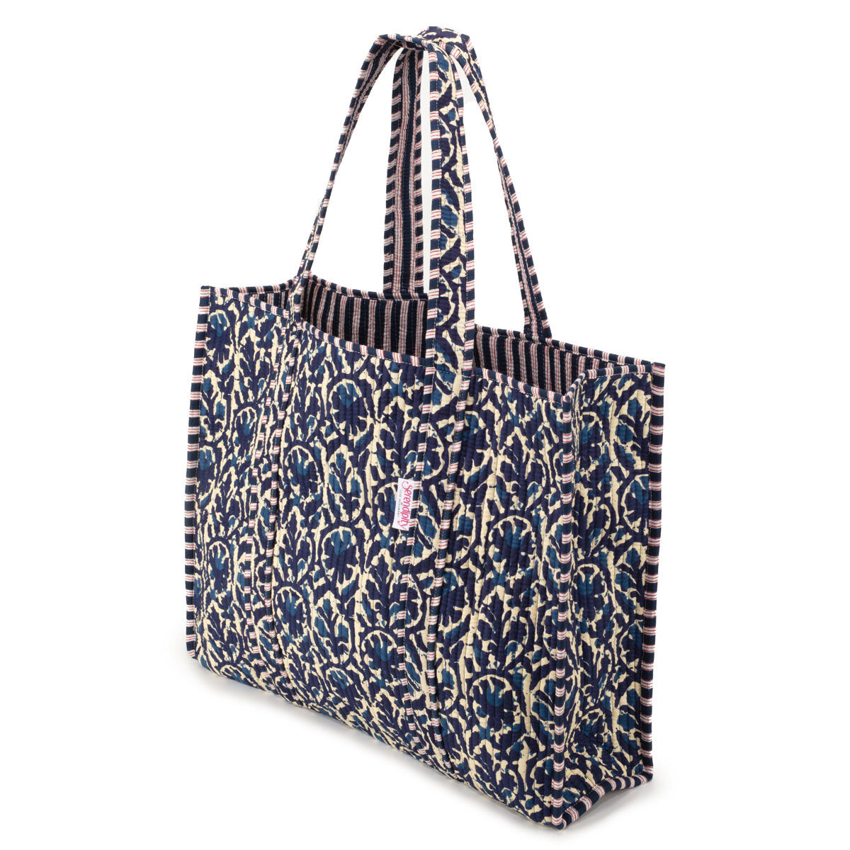 Elie Beaumont Serendipity Indigo Cotton Tote Bag