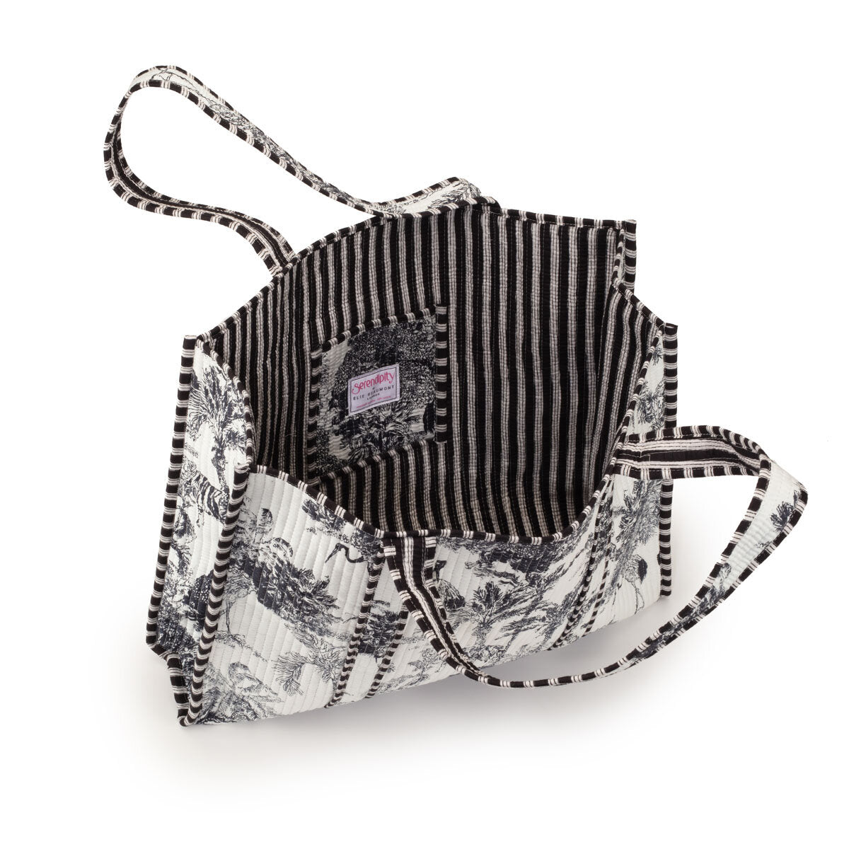 Elie Beaumont Serendipity Crane Cotton Tote Bag