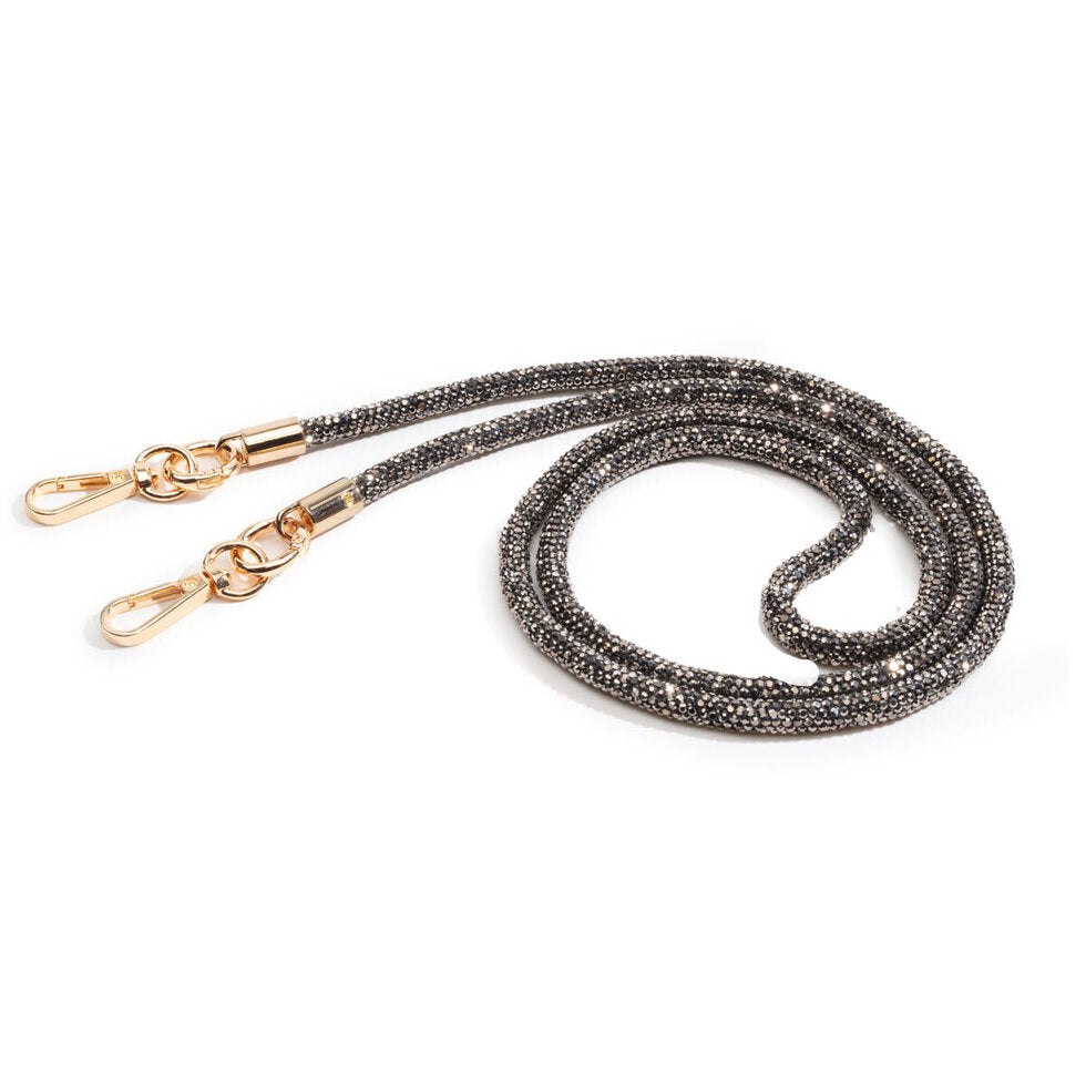 Elie Beaumont Diamante Lanyard Black