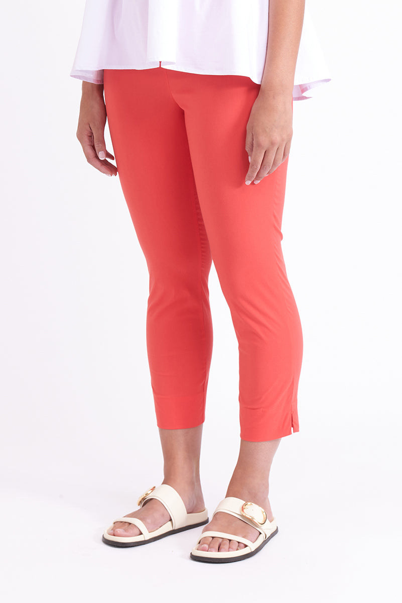 Foil Fuss Free Papaya Capri Trousers
