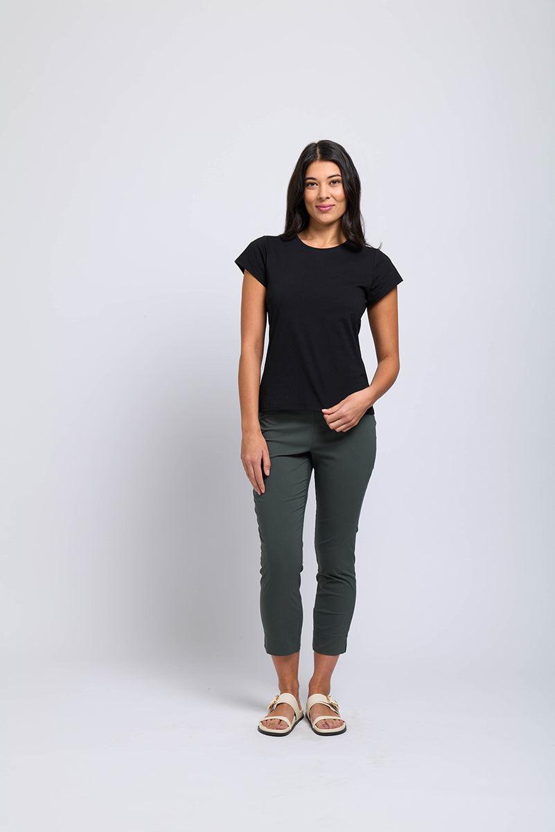 Foil Fuss Free Viridian Capri Trousers