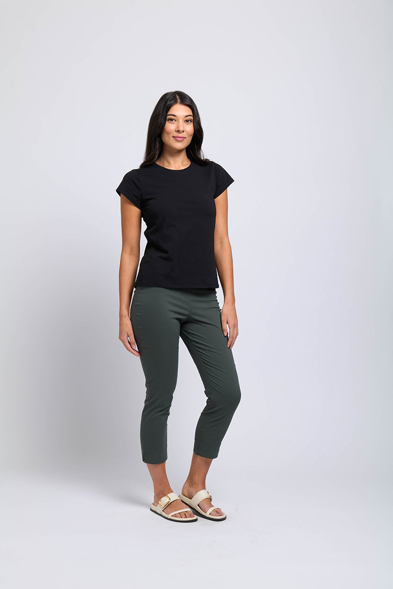 Foil Fuss Free Viridian Capri Trousers