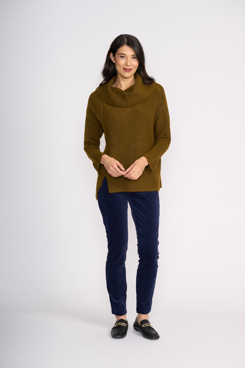 Foil 'A-Cute' Olive Jumper