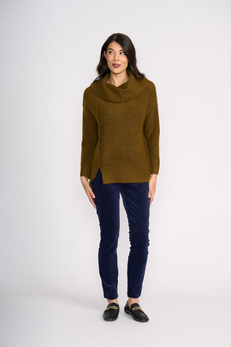 Foil 'A-Cute' Olive Jumper