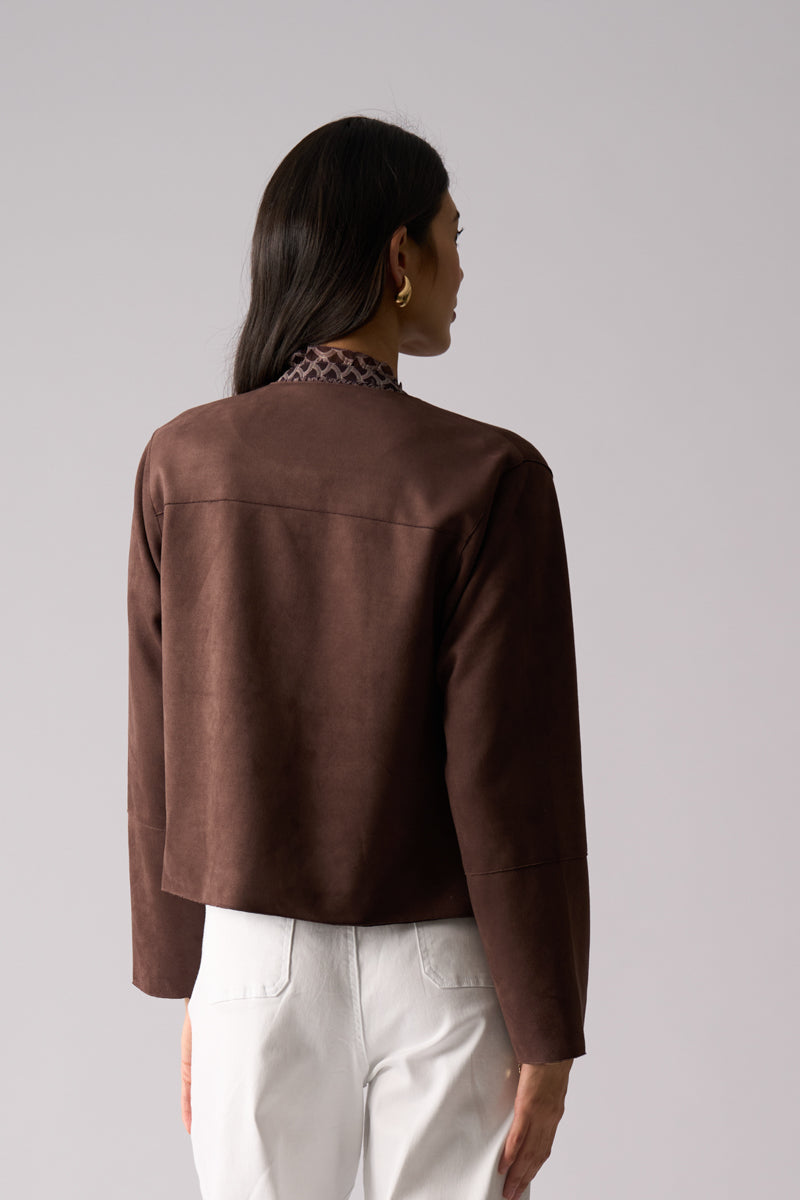 Foil 'Looking Suede' Jacket - Risteretto