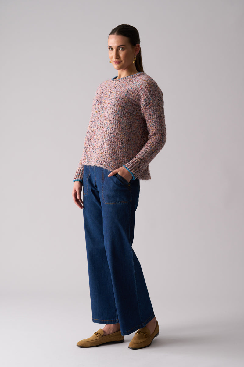Foil 'Tip Of Greatness' Sweater - Powder Pink