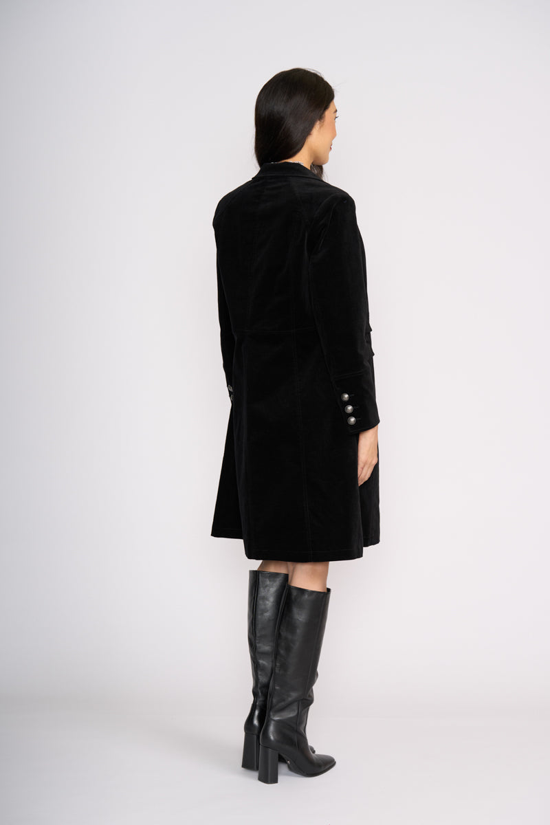 Foil 'Cordially Invited' Coat - Midnight