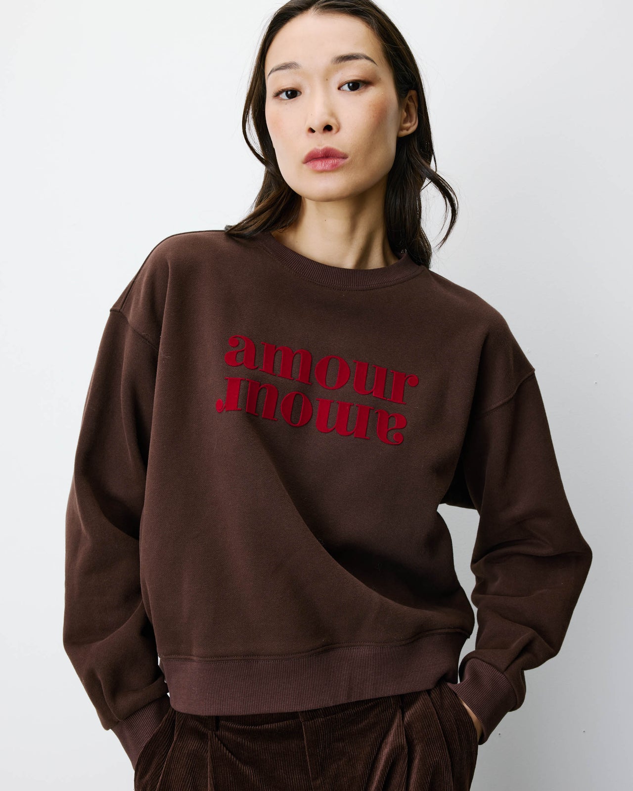 Grace & Mila AMERY Sweatshirt - Chocolate