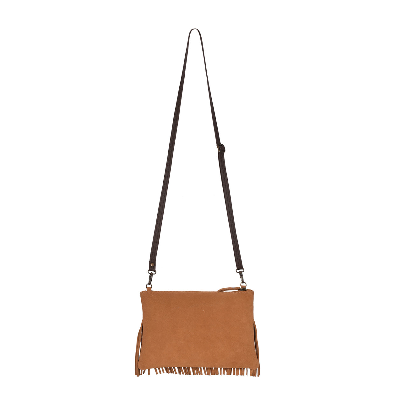 Owen Barry Fistral Ginger Suede Bag