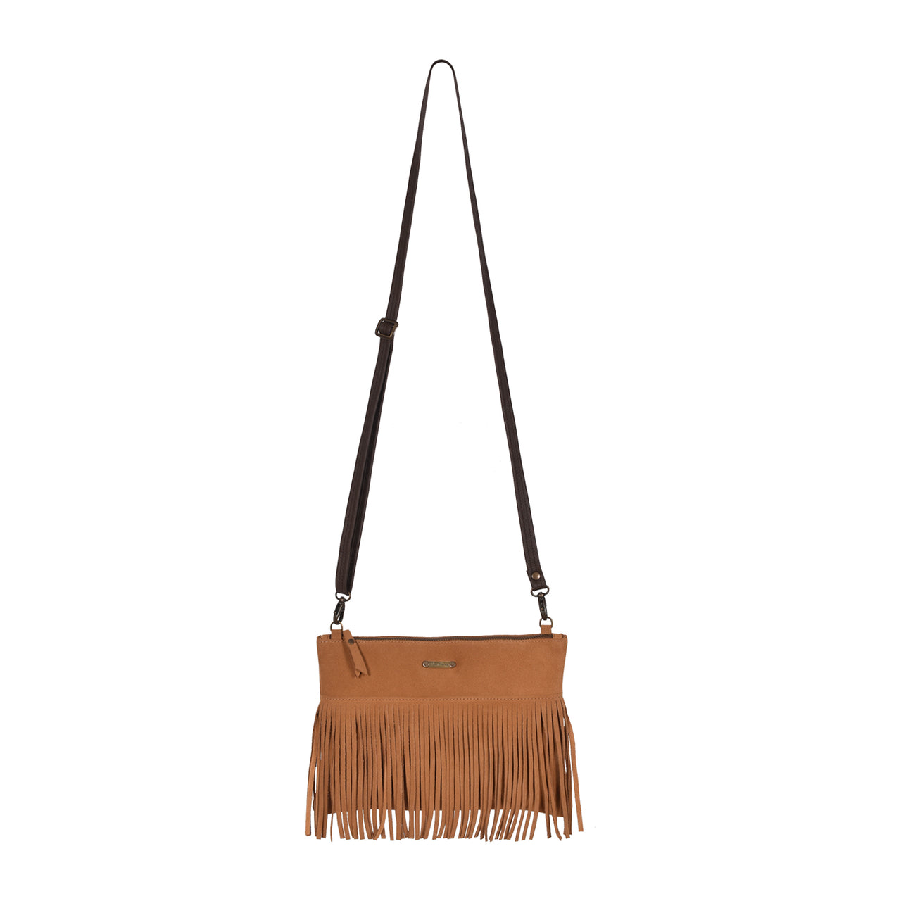 Owen Barry Fistral Ginger Suede Bag