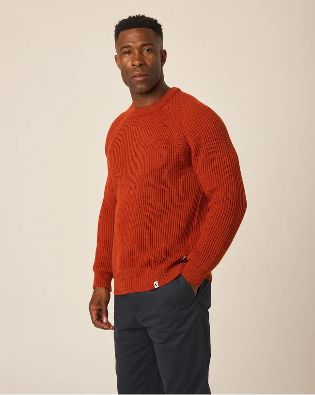 Peregrine Orange Ford Crew Jumper