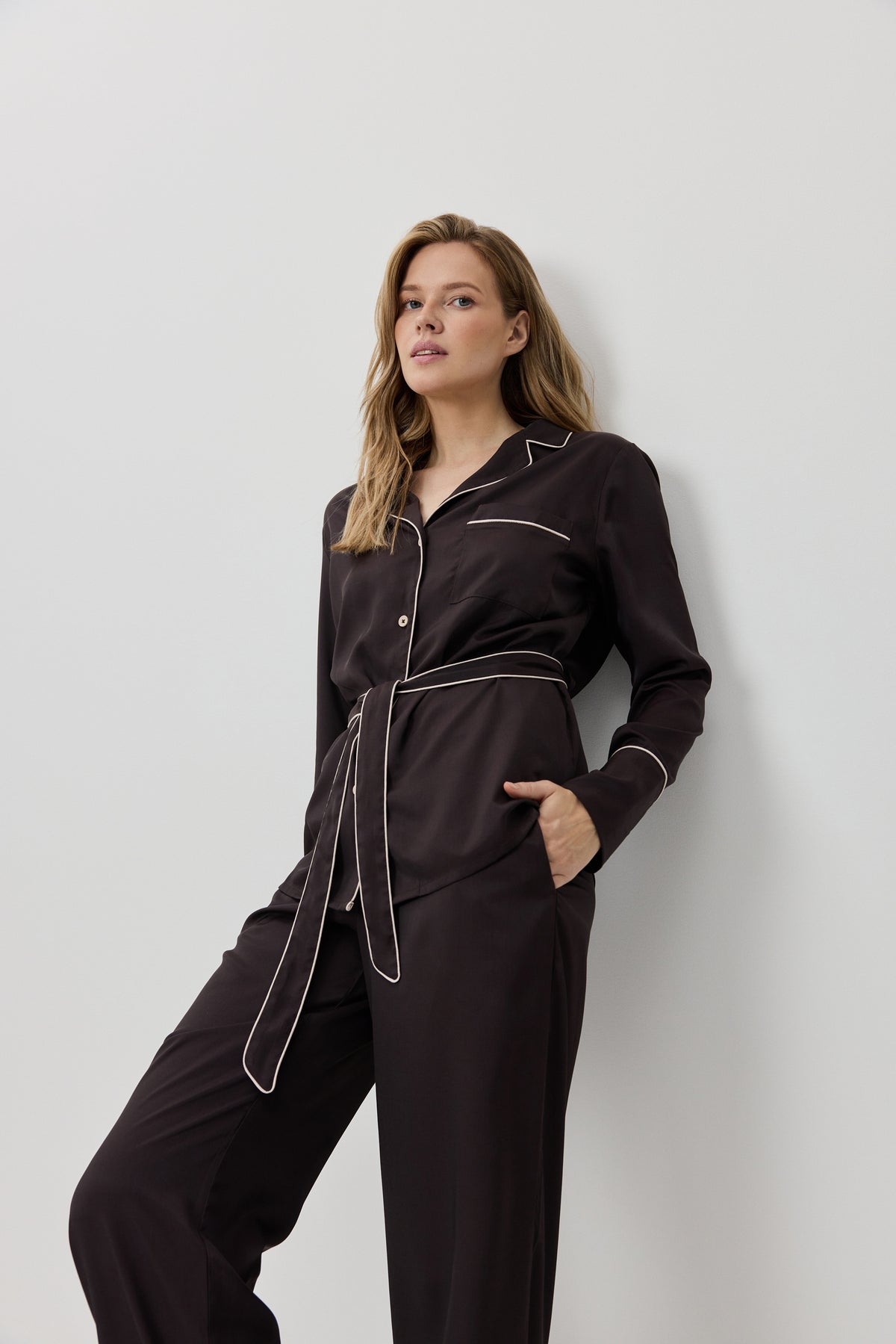 Aruelle Brown Pyjama Set