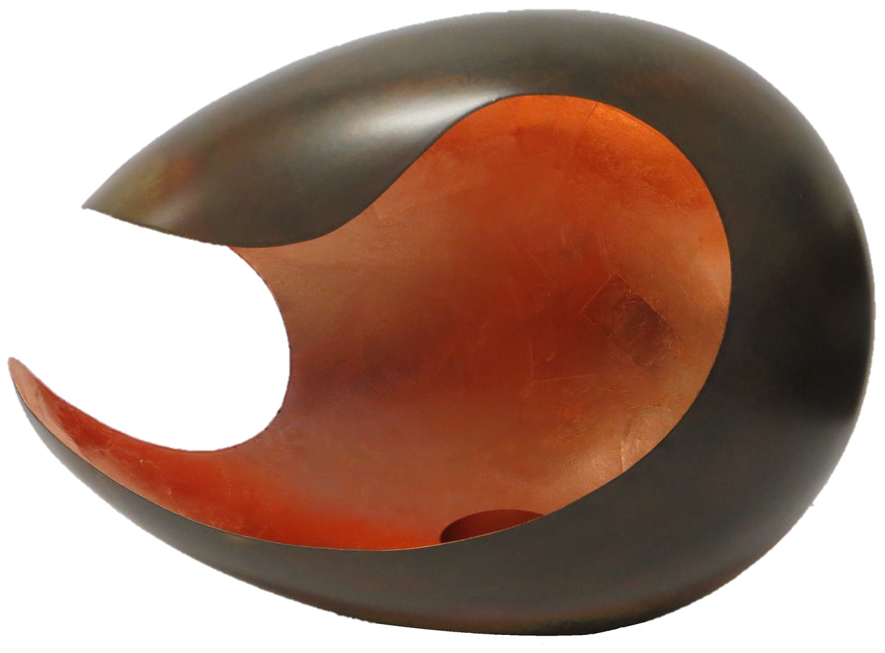 Lows Large Copper Pebble Shaped Tea Lights Holder - HTL21