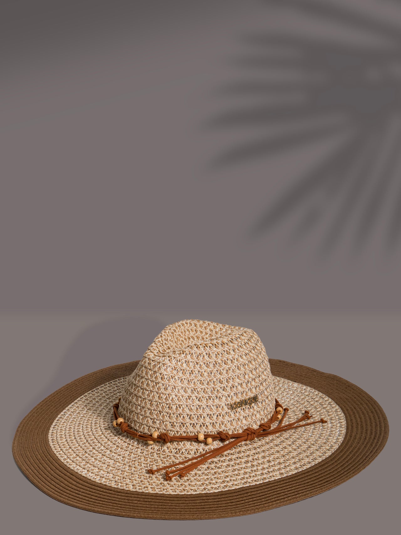 Iconique Vanessa Paper Beach Hat - Brown