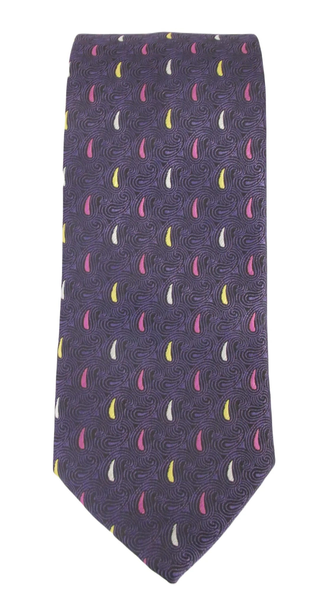 Van Buck Purple Swirl Paisley Tie